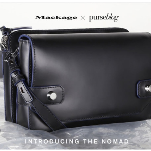 Mackage Handbags - Mackage "Nomad" Convertible Shoulder Cross body, travel Bag Purse Black leather